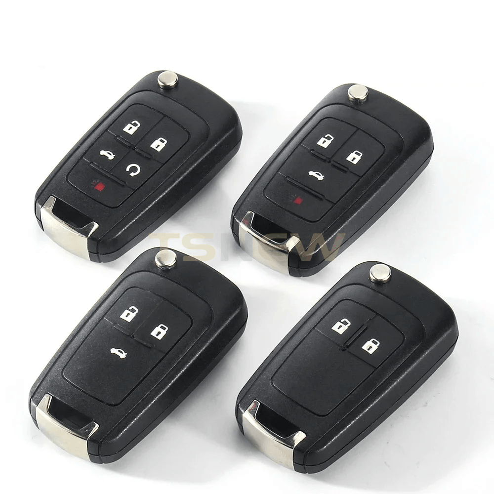 2/3/4/5 Button Flip Remote Key Replacement Shell For Chevrolet Opel Buick Cruze Car Key Fob Housing