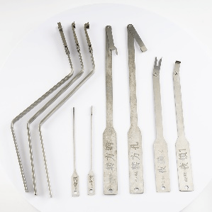 9PCS Fingerprint lock password lock quick opening tool