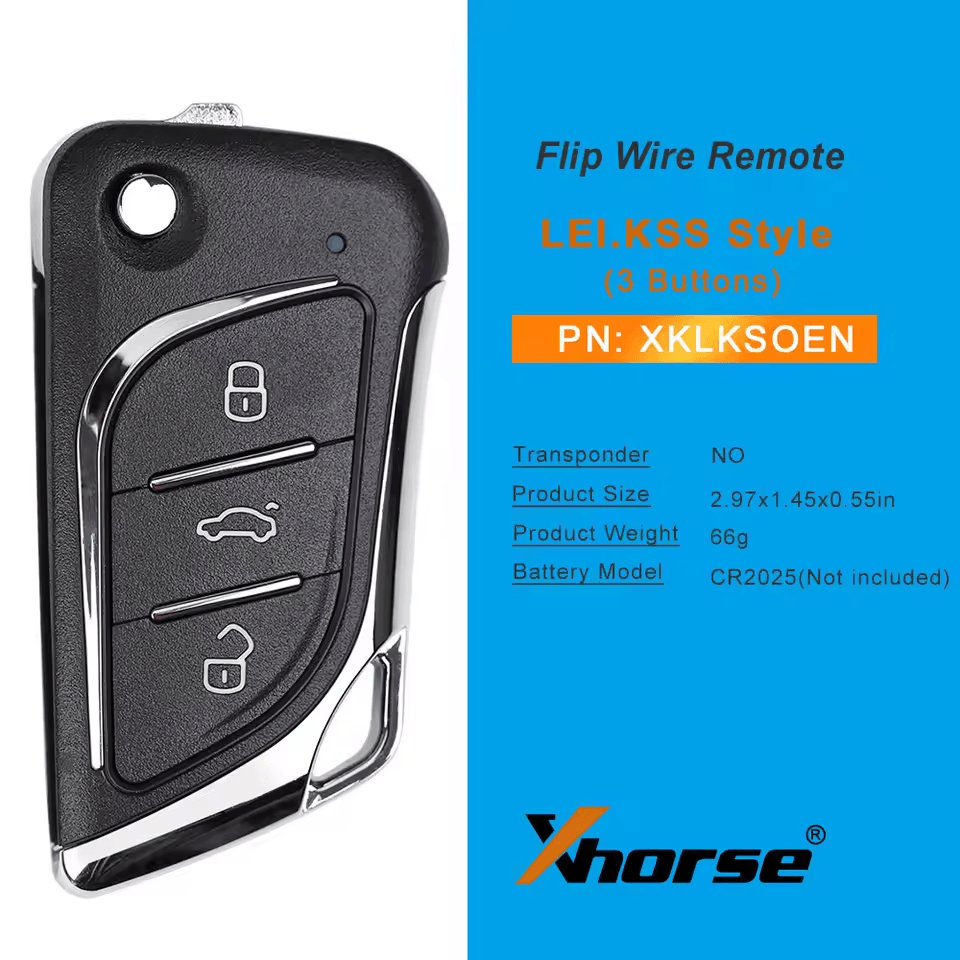 Xhorse XKLKS0EN LEI.KSS Style(Chrome-plating) Remote Key for VVDI VVDI2 Key Tool English Version