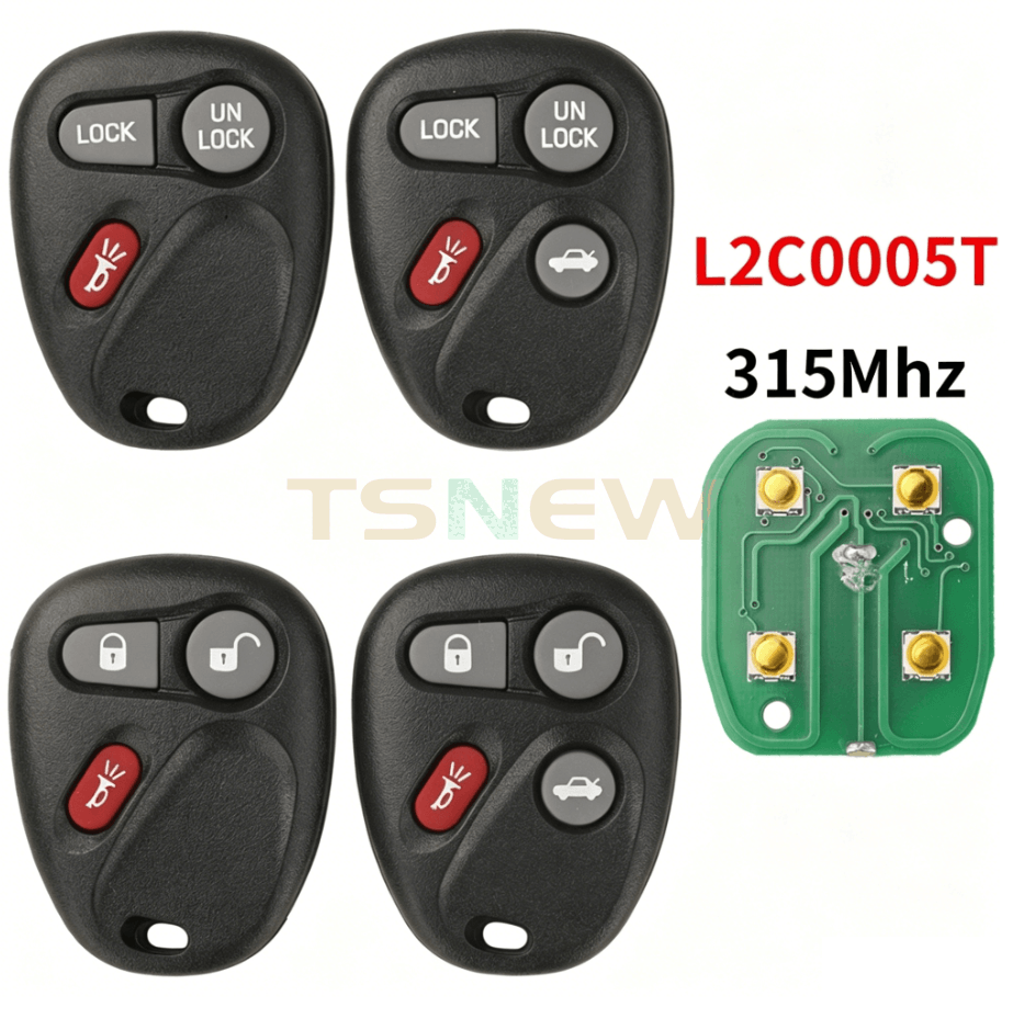 Separate Remote Car Key Fob 315MHz FCC L2C0005T For Chevrolet Cadillac