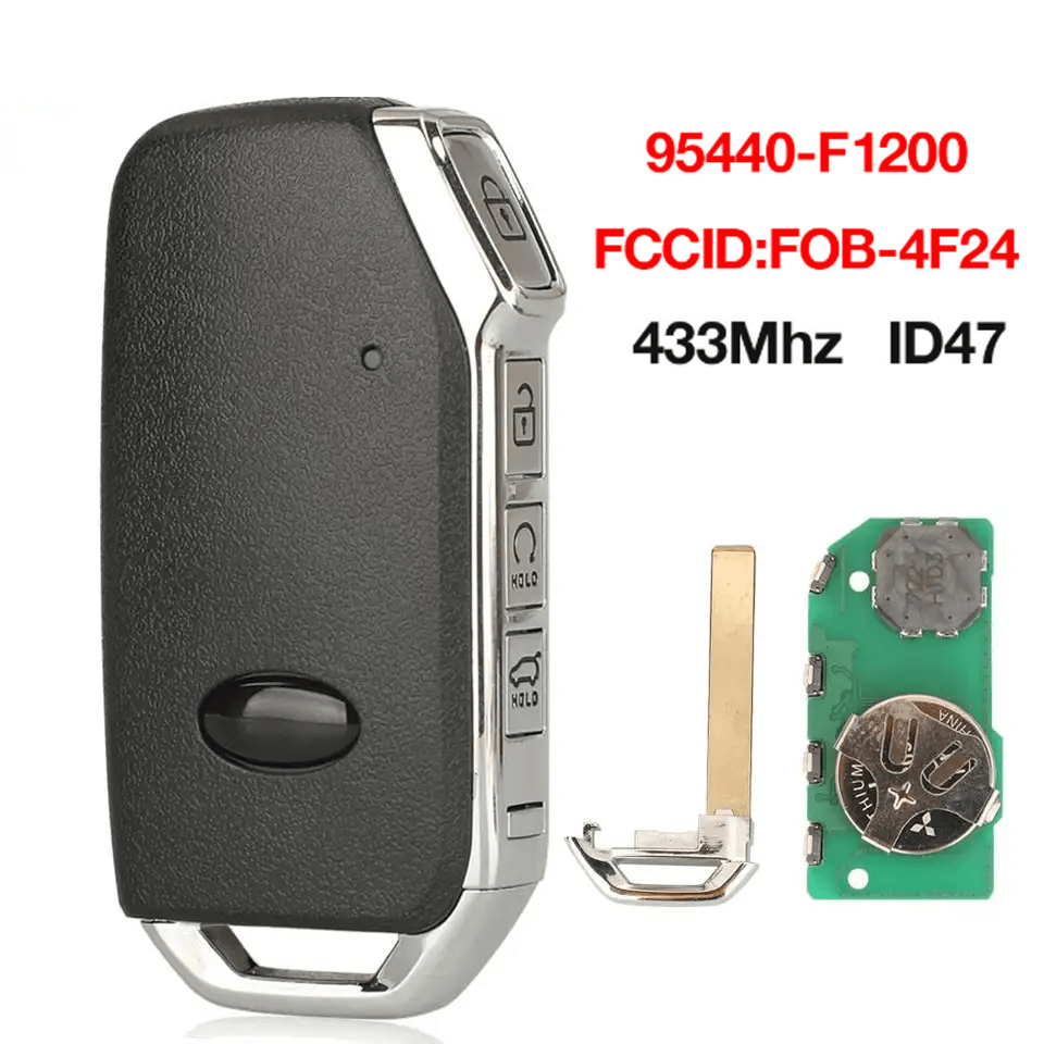 4 Buttons Smart Remote Car Key, 433MHz ID47 Chip, 95440-F1200 For Kia Sportage