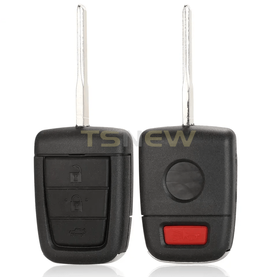 3+1 Buttons With Panic Button Remote Key Replacement Shell For Chevrolet Car Key Fob Housing