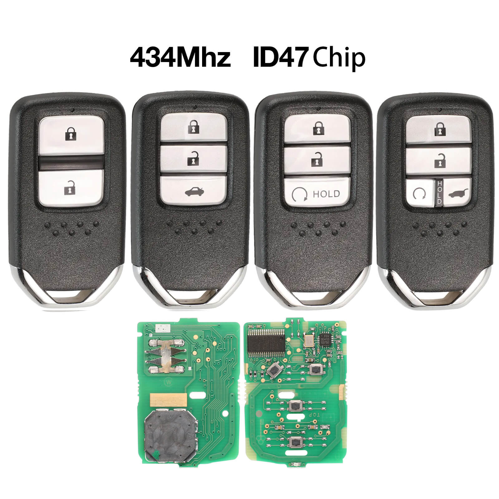 2/3/4 Button Smart Remote Key ID47 Chip KR5V2X 434MHz For Honda