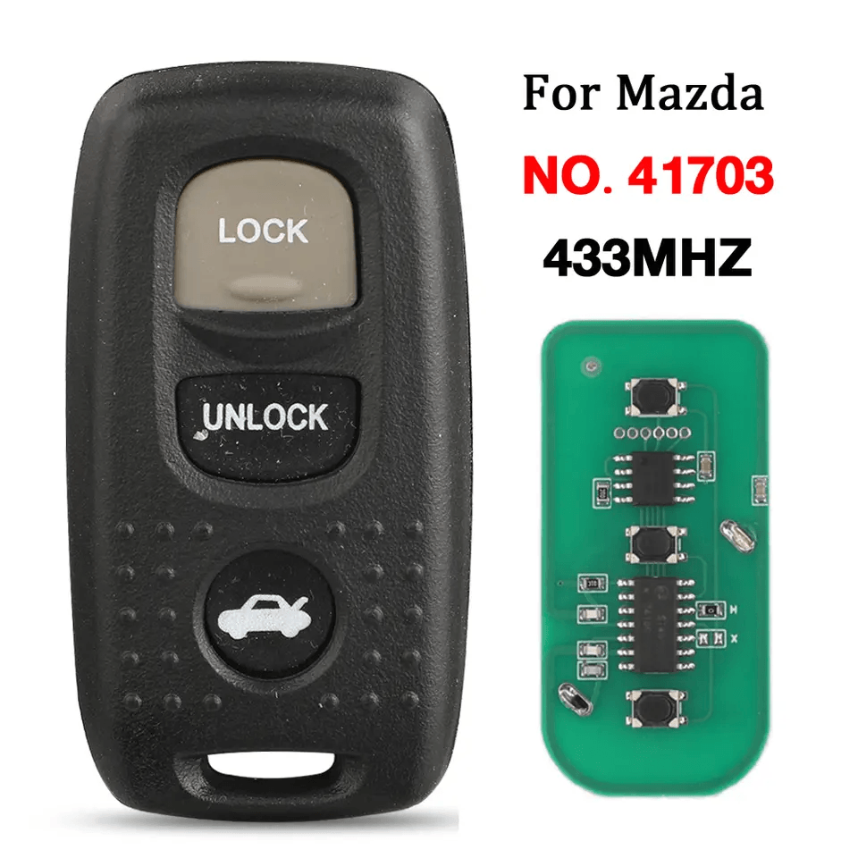 3 Buttons Separate Remote Car Key Fob 433MHz Part No.41703 For Mazda
