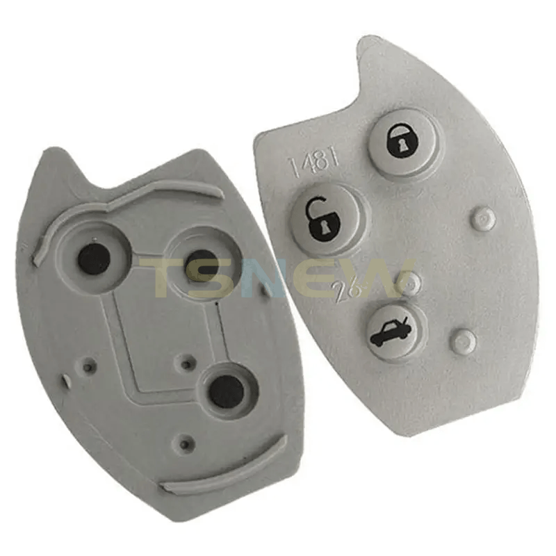 3 Buttons Rubber Key Button Pad For Citroen Xsara Car Remote Key
