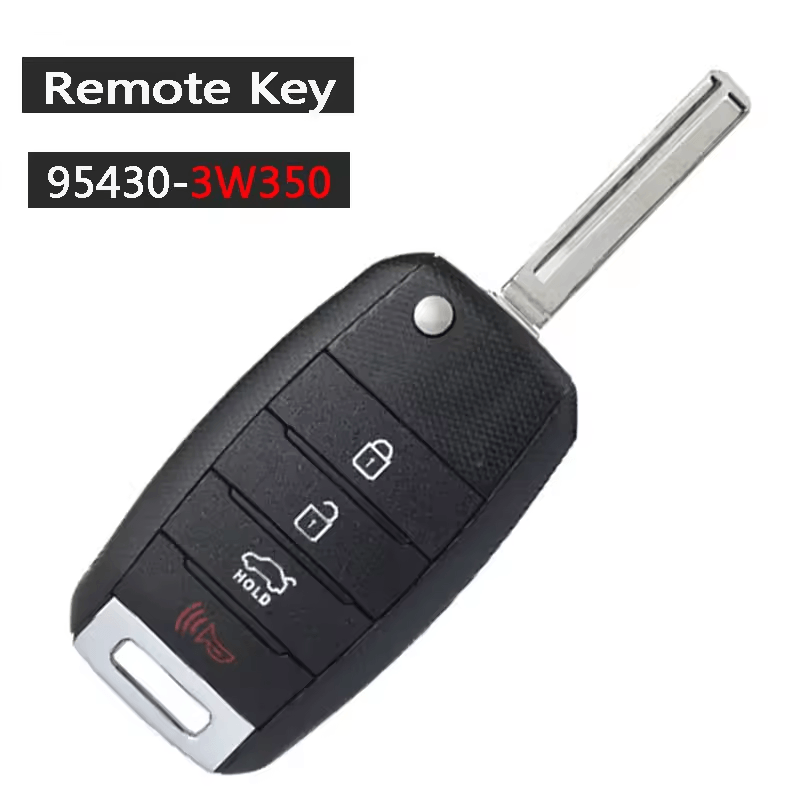 2014-2016 Kia Sportage / 4-Button Flip Key / PN: 95430-3W350 / NYODD4TX1306-TFL (SL13MY) (AFTERMARKET)