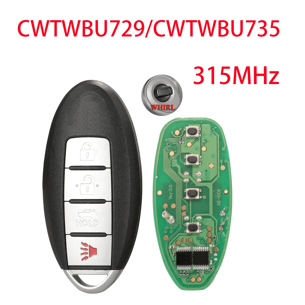 Smart Remote Car Key For Nissan Tiida Qashqai Teana Xtrail Cube Juke Xterra 315MHz CWTWBU729 or CWTWBU735 Smart Remote Car Key For Nissan Tiida Qashqai Teana Xtrail Cube Juke Xterra 315MHz CWTWBU729 or CWTWBU735
