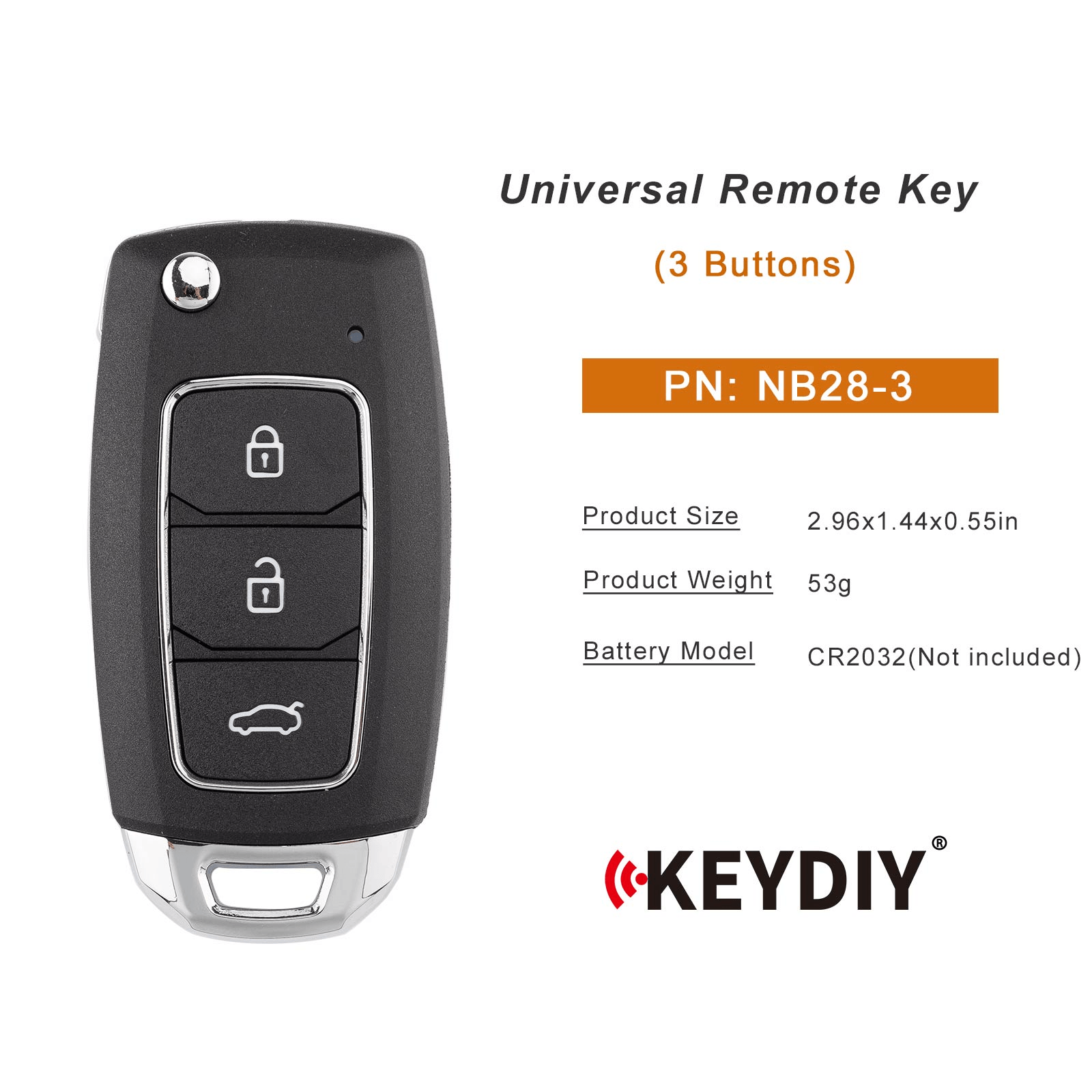 KEYDIY KD NB28-3 Remote Key for Hyundai Type 3 Buttons