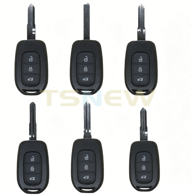 3 Button Straight Key Shell For Renault Kadjar Duster Venucia E30 EV