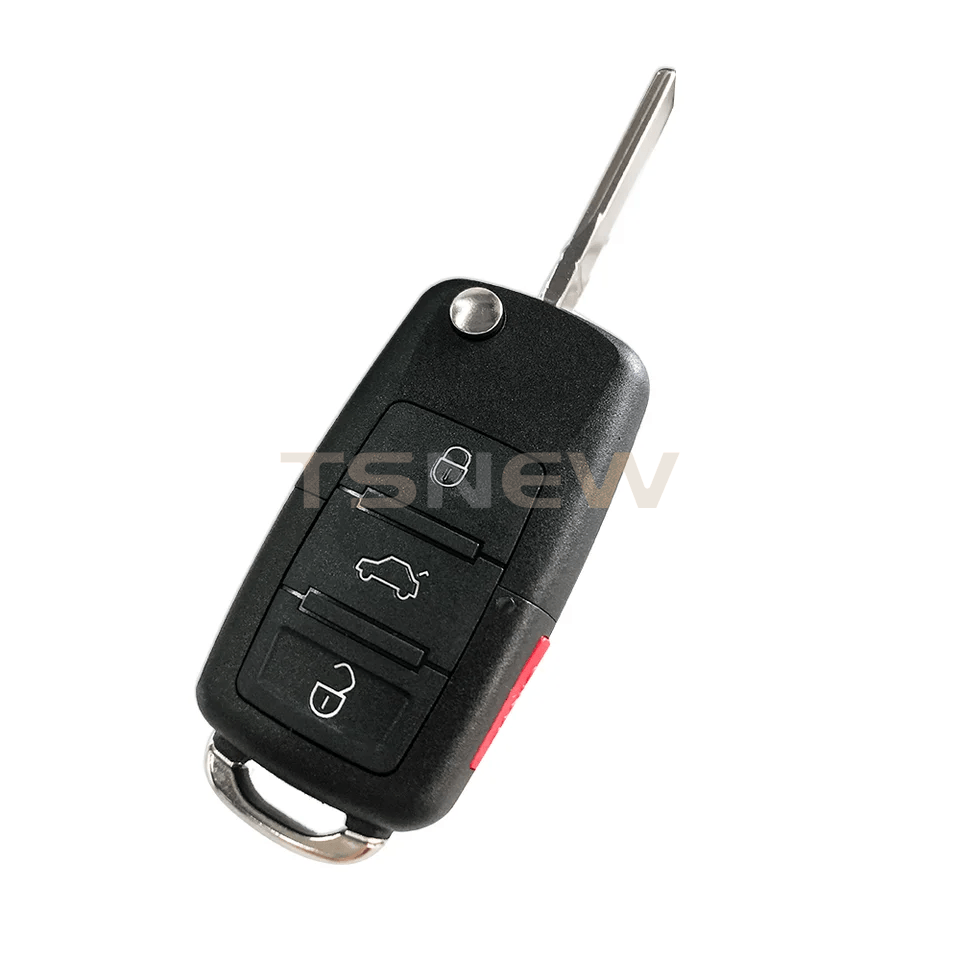 Flip Remote Key Replacement Full Shell Kit For VW Touareg Car Key Fob Housing