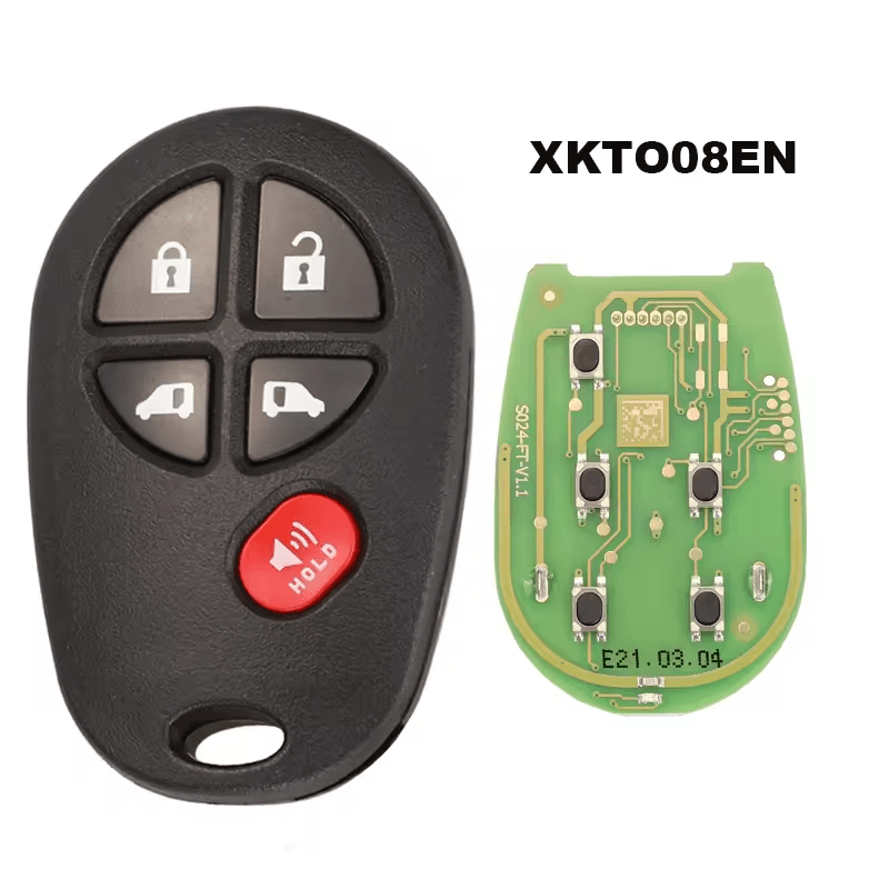 XHORSE XKTO08EN Wire Universal Remote Car Key 5 Buttons For VVDI Key Tool English Version
